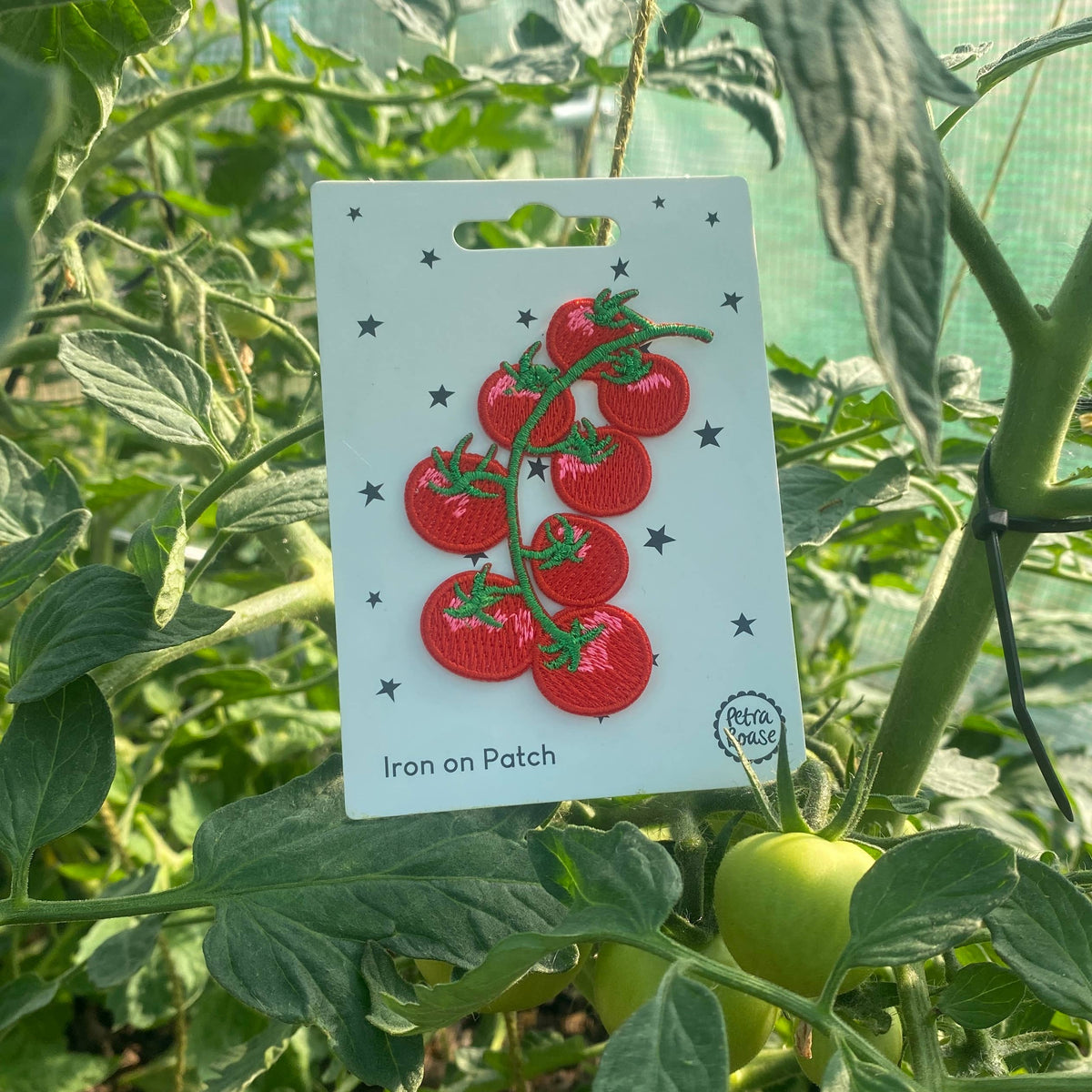 Embroidered Tomato Iron-on Patch