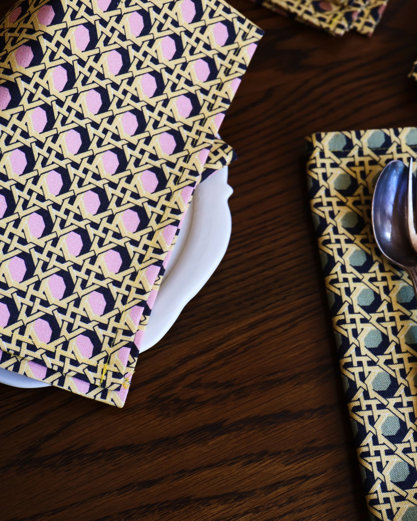 Regency Caning Napkin - Lilac