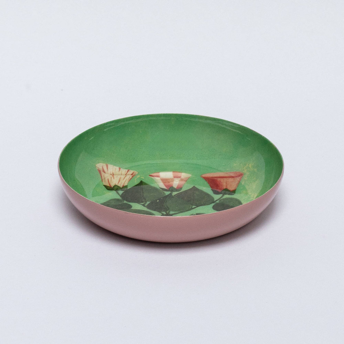Round Enamel Tray - Festival of Flowers
