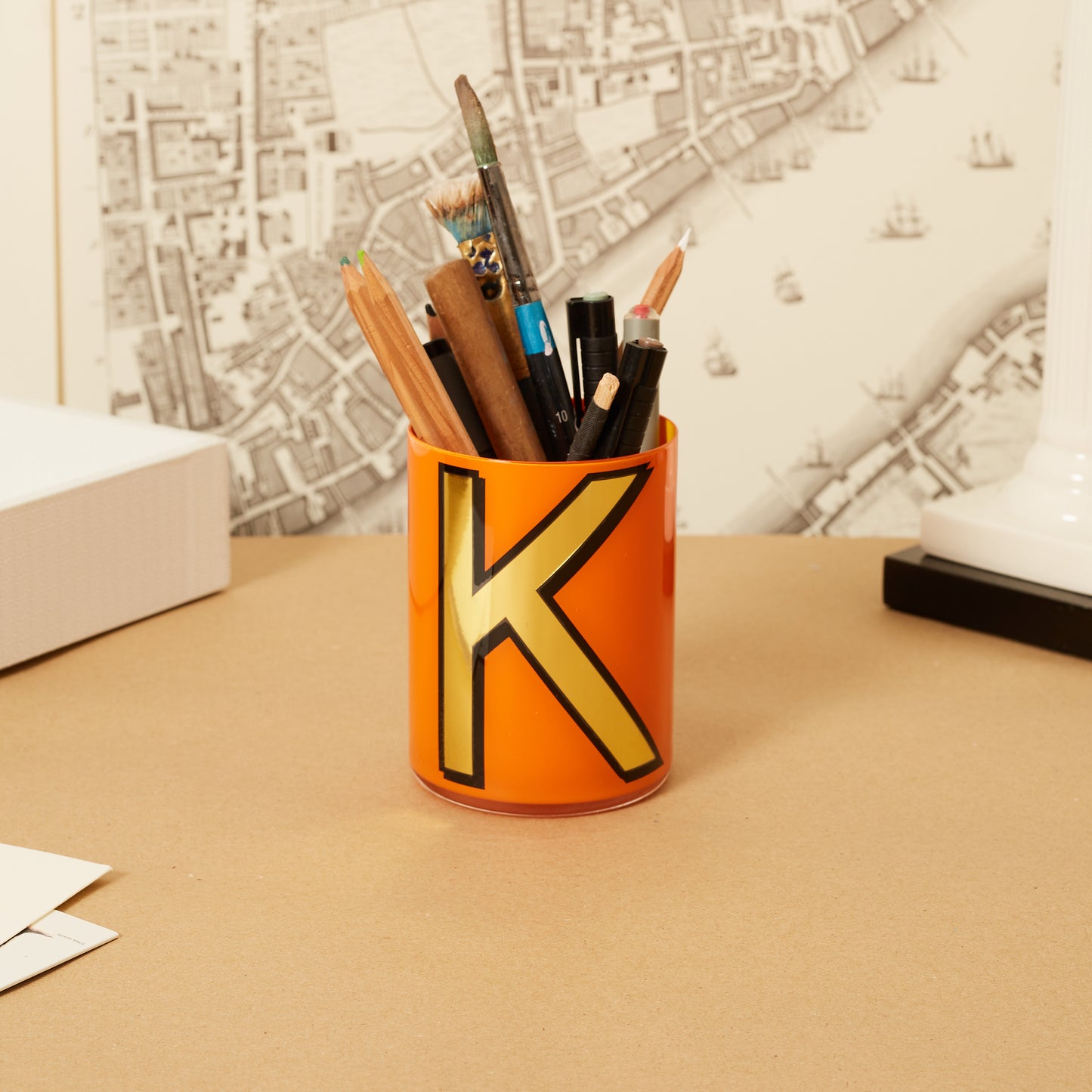 Alphabet Brush Pot - J