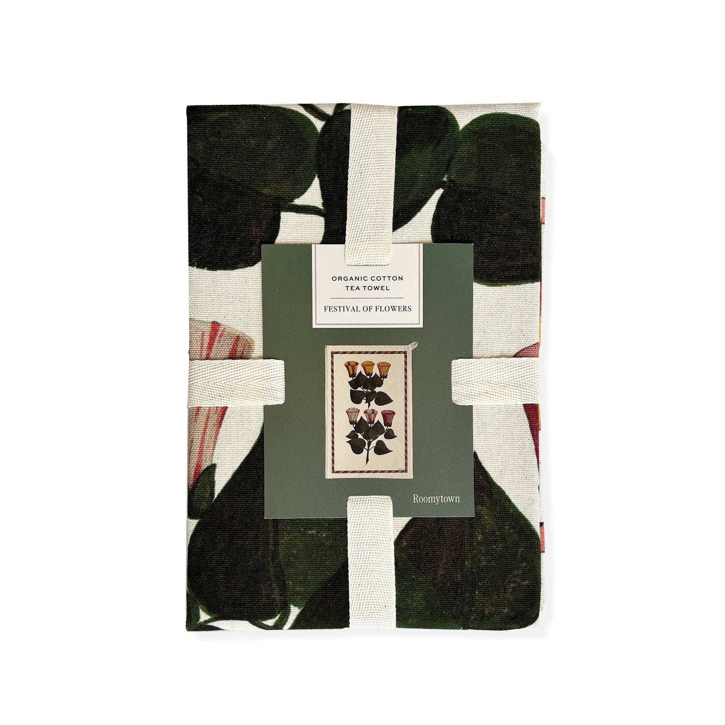 Festival of Flowers Tea Towel