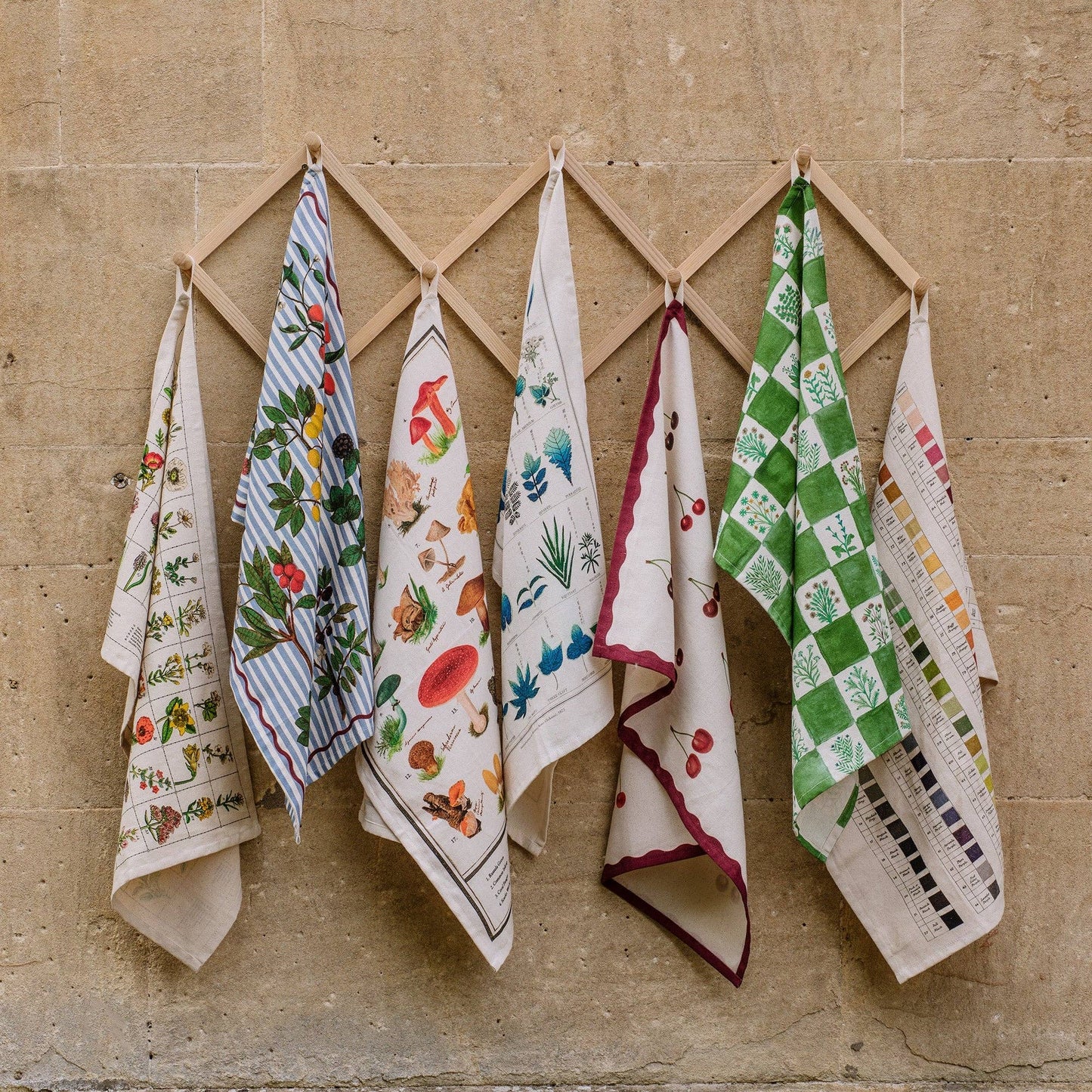 Watercolour Swatches Tea Towel