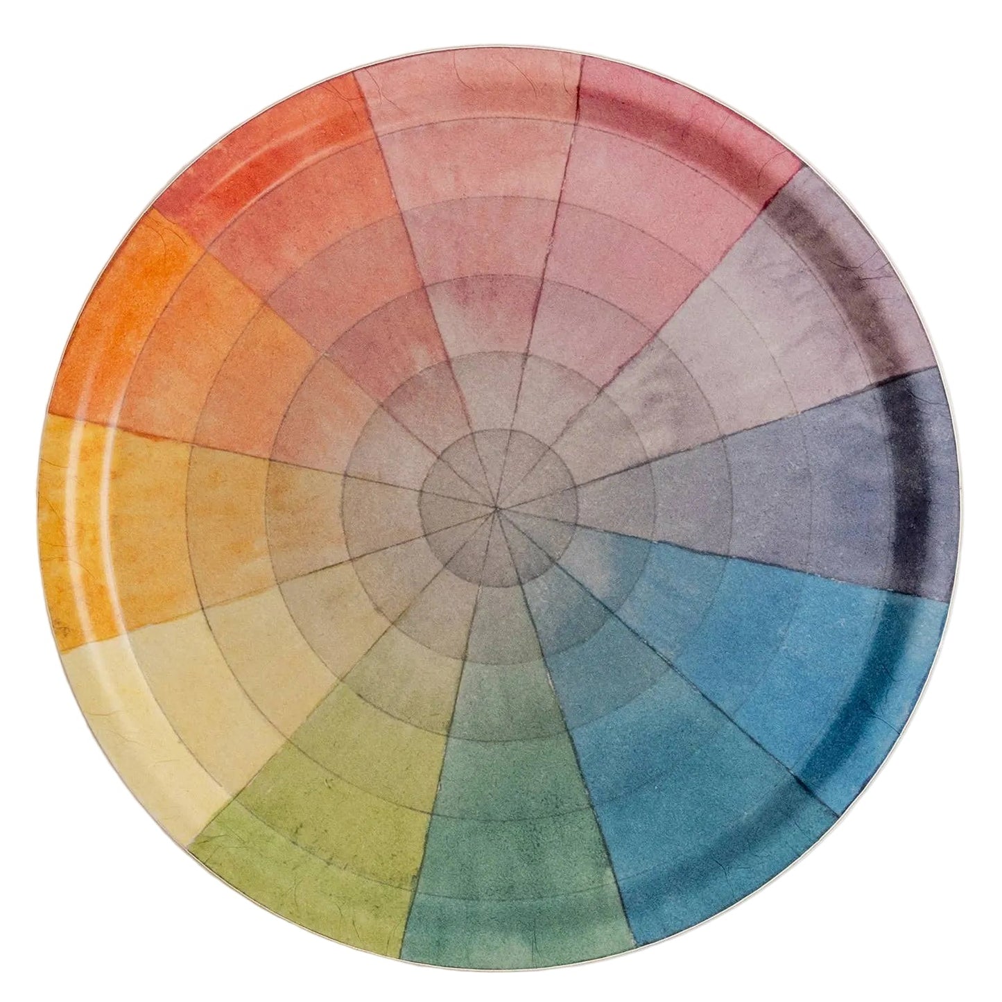 Birchwood Tray - Vintage Colour Wheel