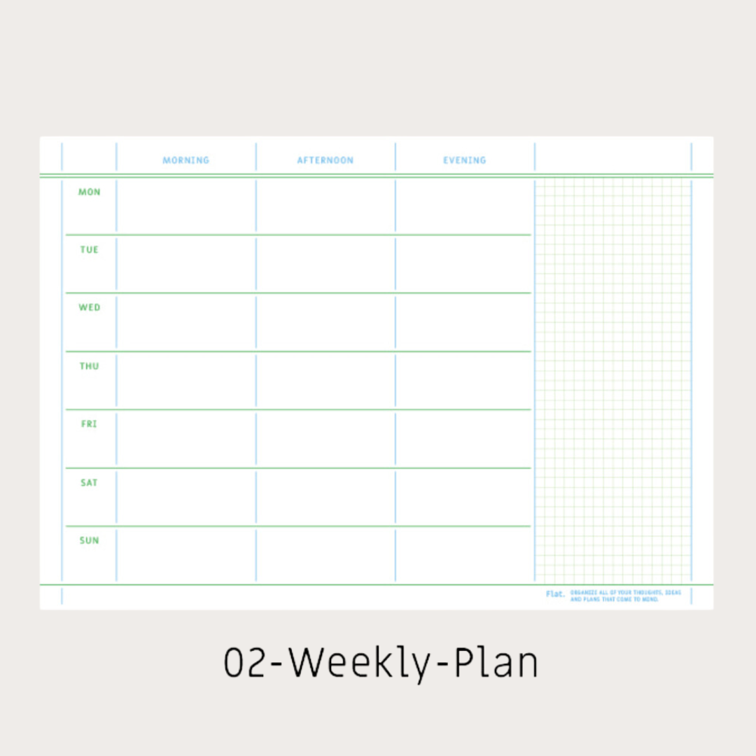 Paperian Flat A5 'Monthly' Notepad