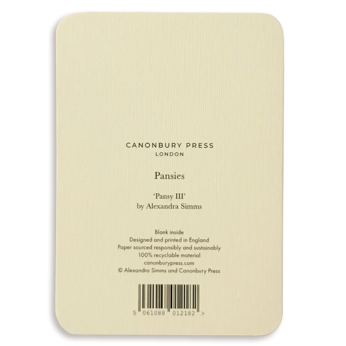 Pansy III Greeting Card