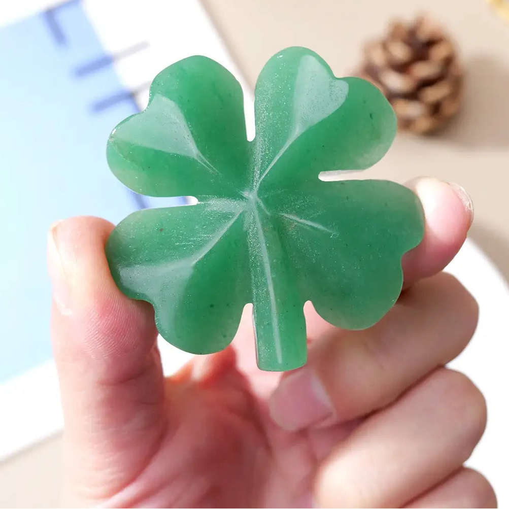 Aventurine Lucky Four Leaf Clover