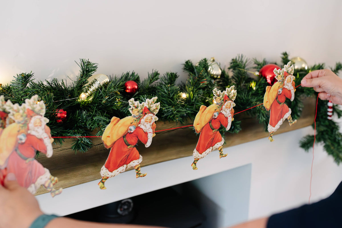 Father Christmas Paper Garland