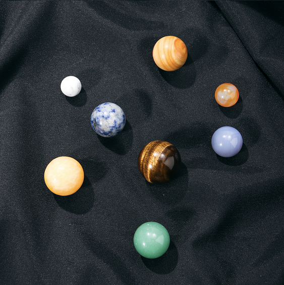 Eight Planets Gemstone Solar System Collection