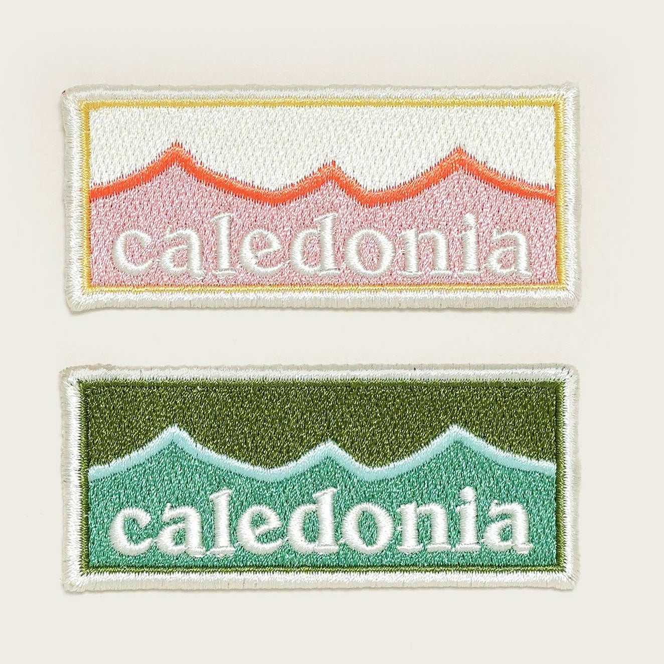 Caledonia Iron On Patch: Green