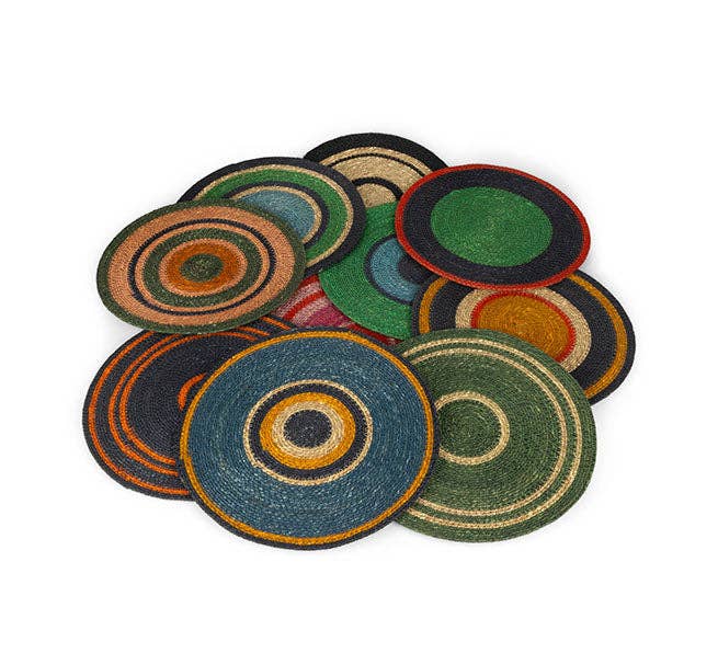 Seagrass Placemat - Midnight Blue / Beryl Green: 4