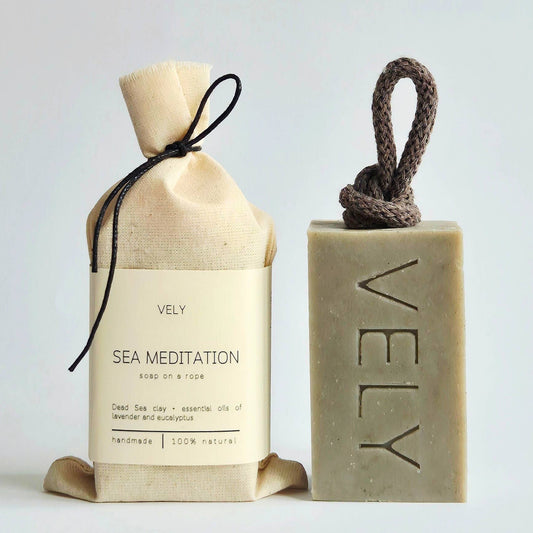 Handmade Soap On A Rope "Sea Meditation" 