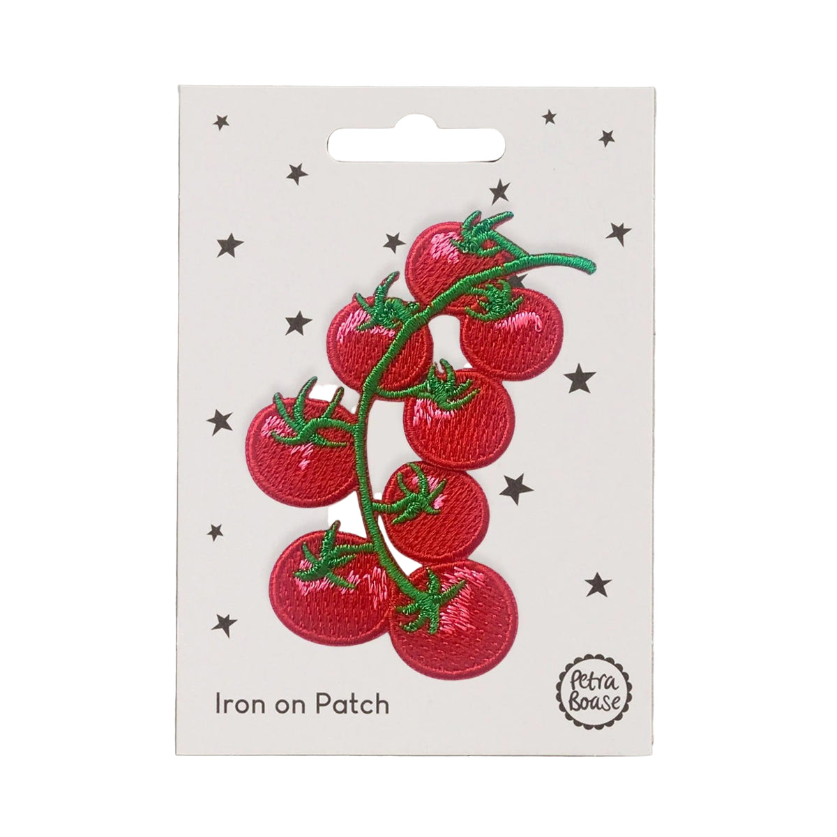 Embroidered Tomato Iron-on Patch