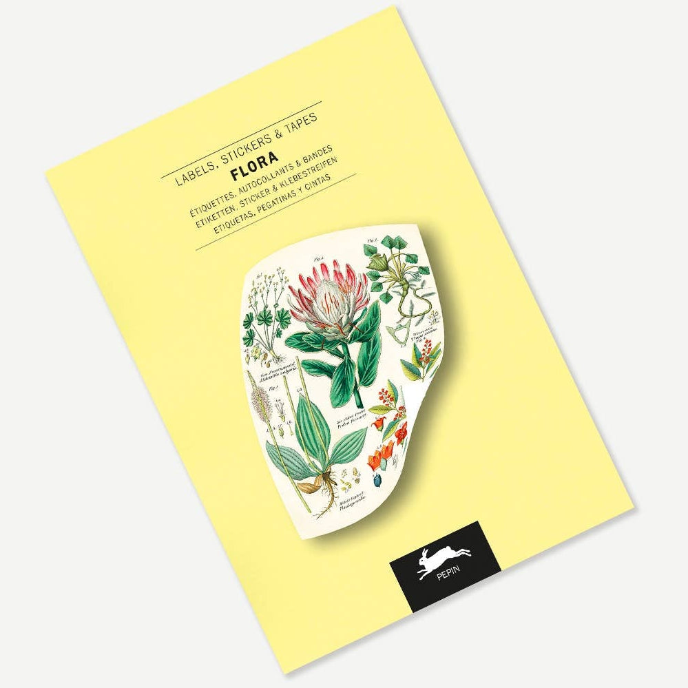 Flora Label Sticker & Tape Book