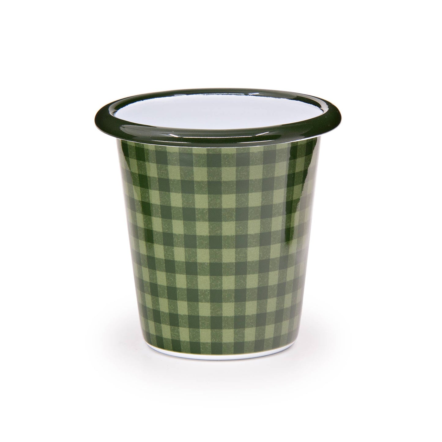 Max Humphrey x CCH Plaid Enamelware Tumbler: Yellow