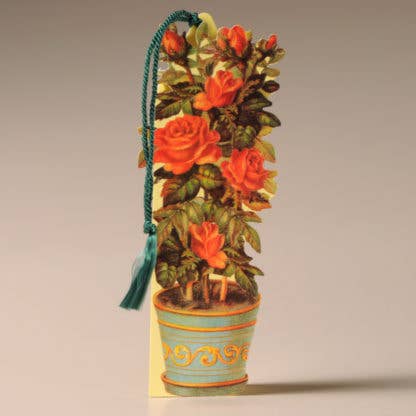 Potted Roses Bookmark Card
