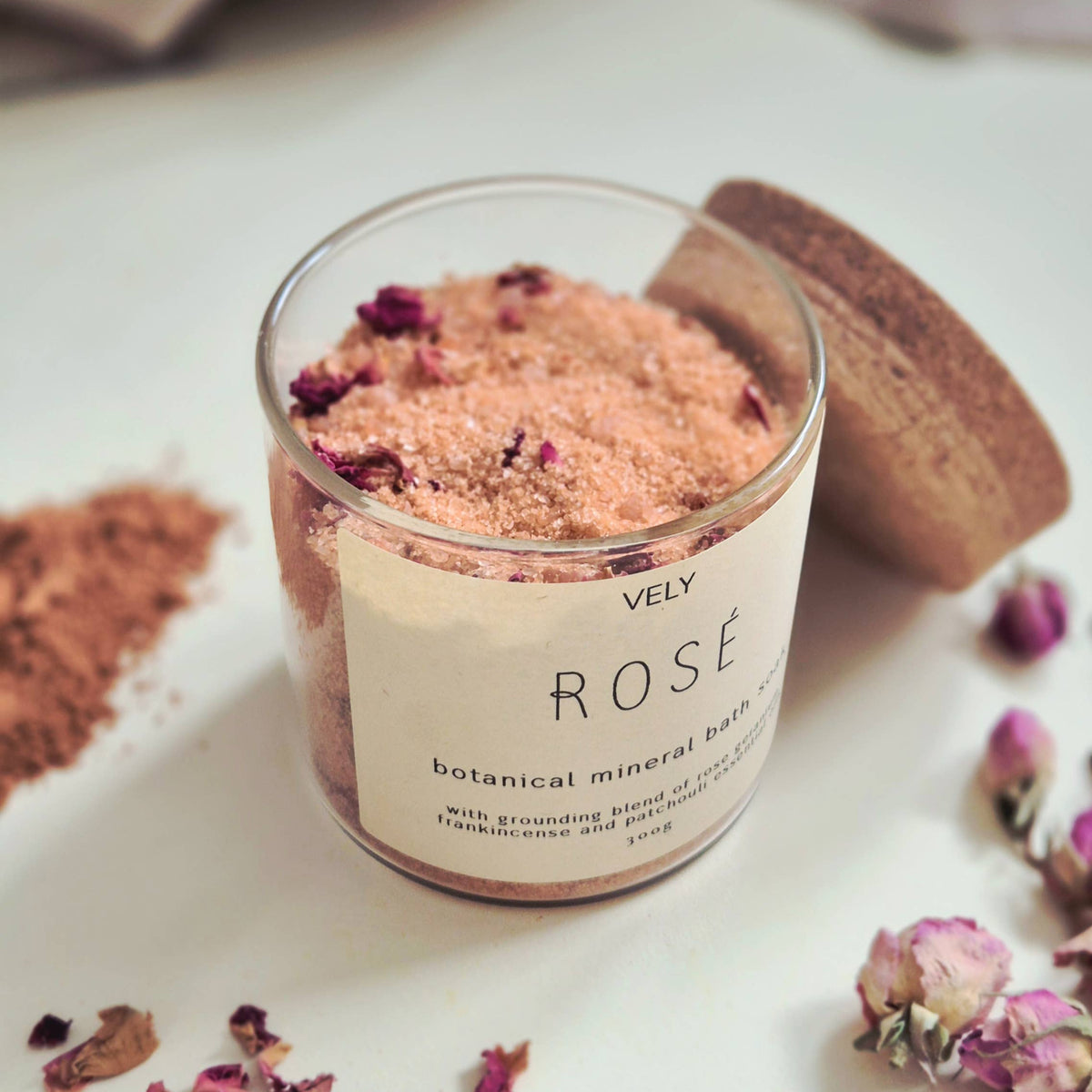 Botanical Mineral Bath Salts "Rosé"
