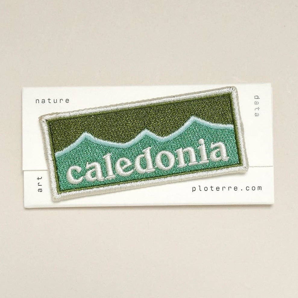 Caledonia Iron On Patch: Green
