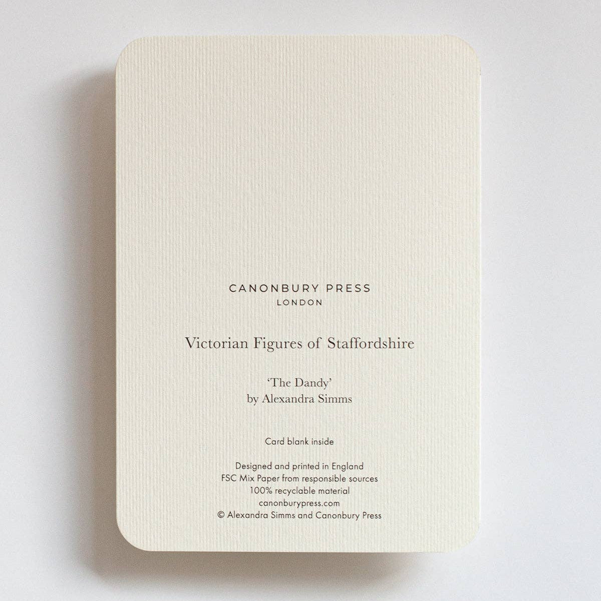 Staffordshire Dandy Greeting Card