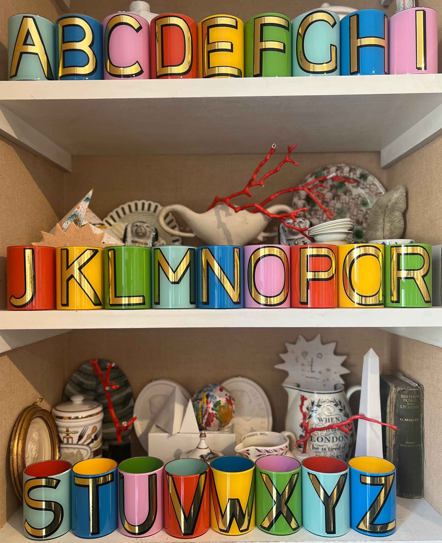 Alphabet Brush Pot - A