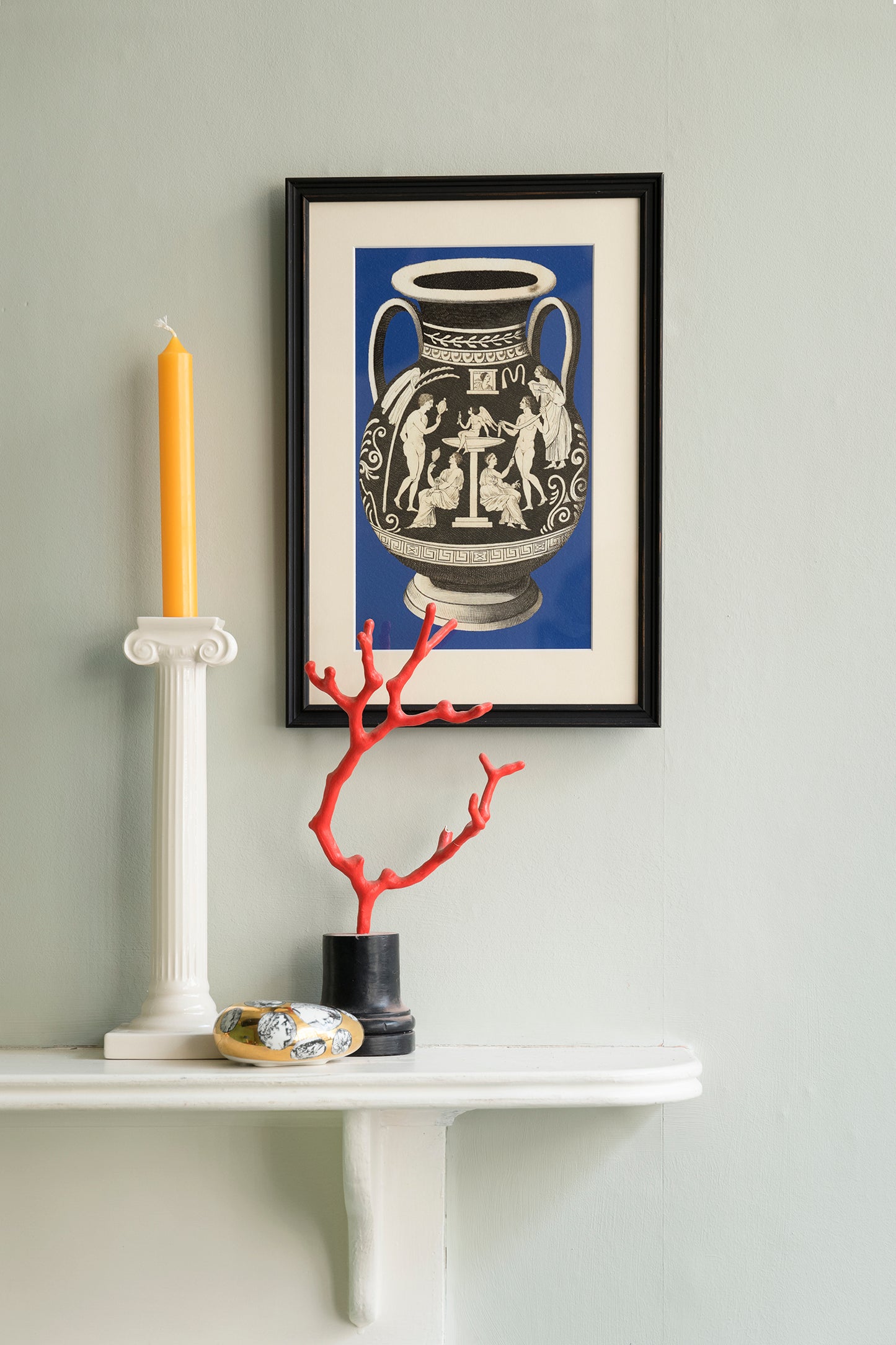 Greek Urn Print - Rose I