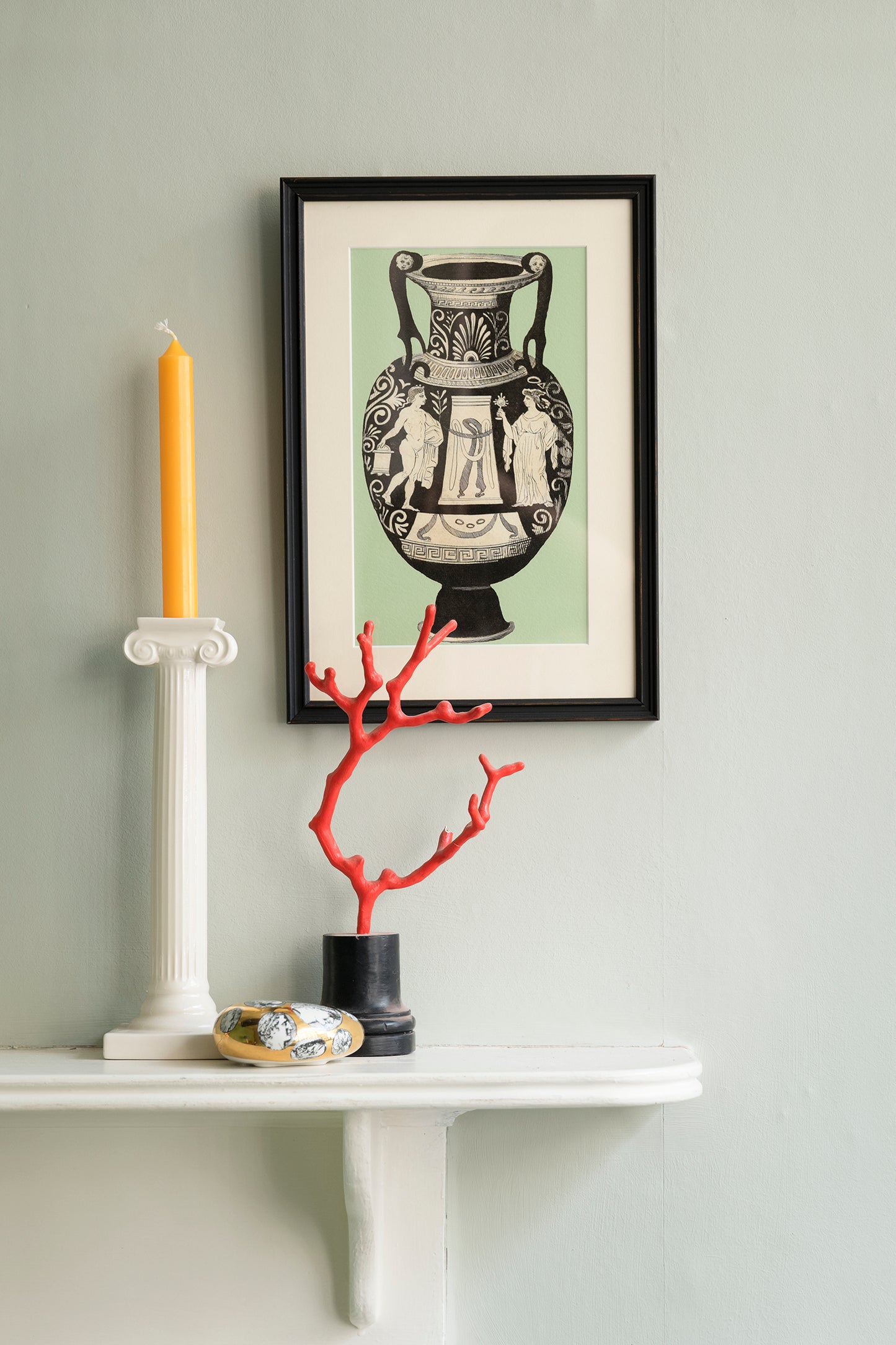 Greek Urn Print - Rose I