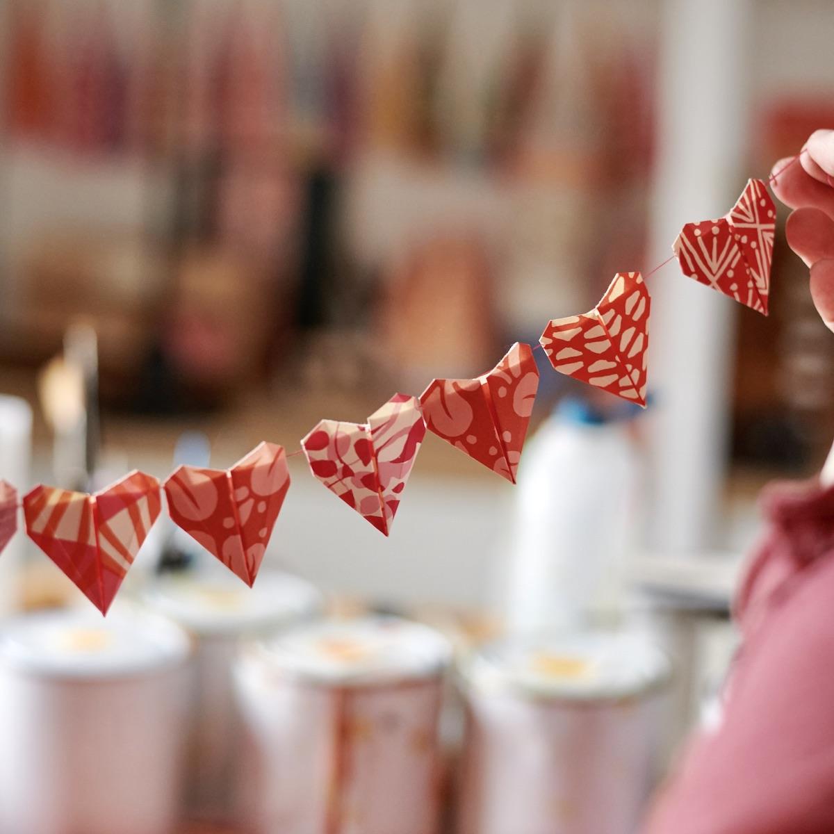 Origami Heart Bunting Kit