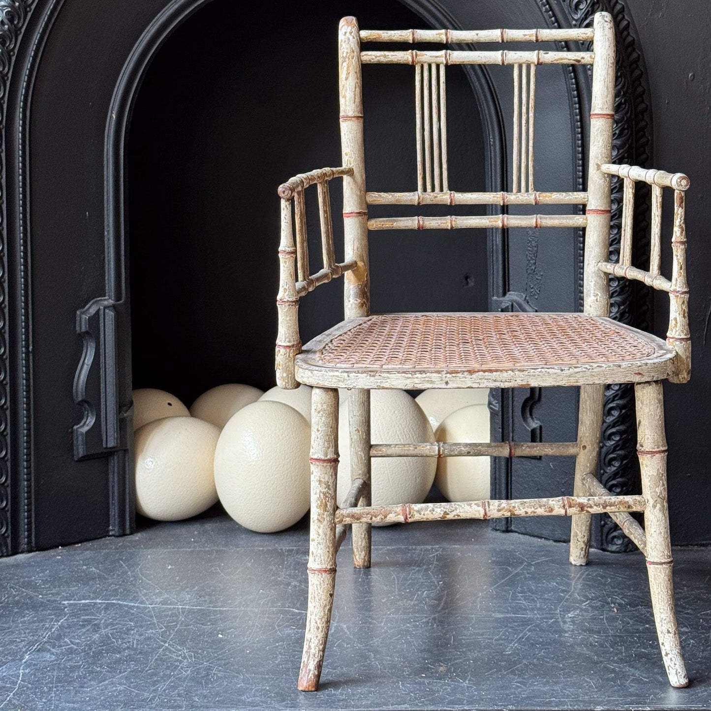 A Mid 19th Century Child's Painted Sussex Armchair