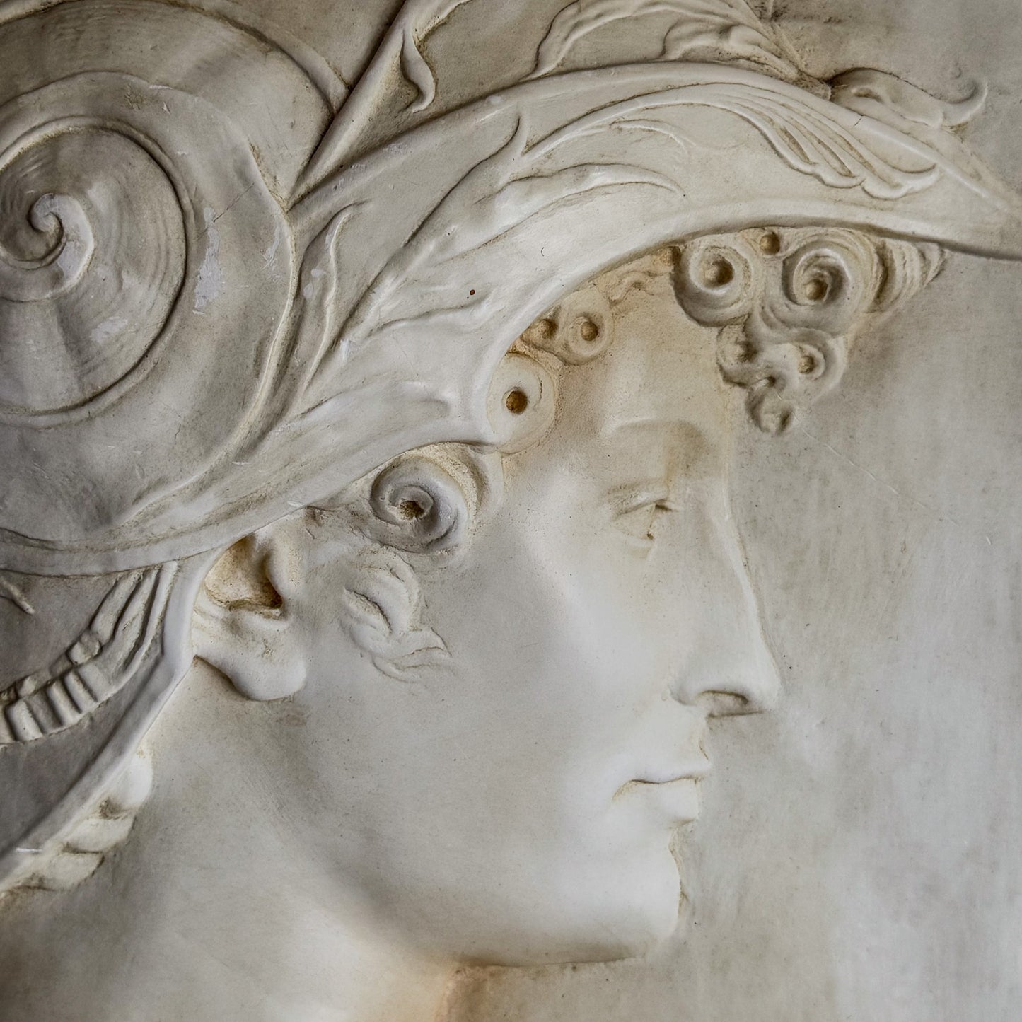 An Early 20th Century Plaster Relief of of Roman General Scipio Africanus after the original by Andrea del Verrocchio circa 1475