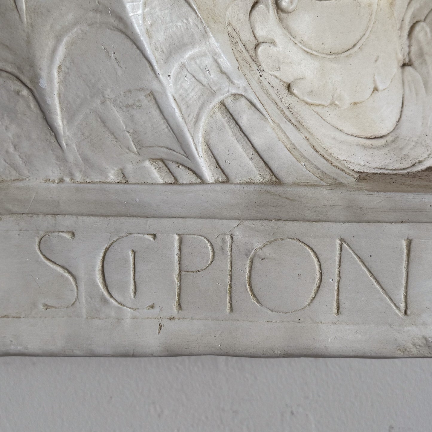 An Early 20th Century Plaster Relief of of Roman General Scipio Africanus after the original by Andrea del Verrocchio circa 1475