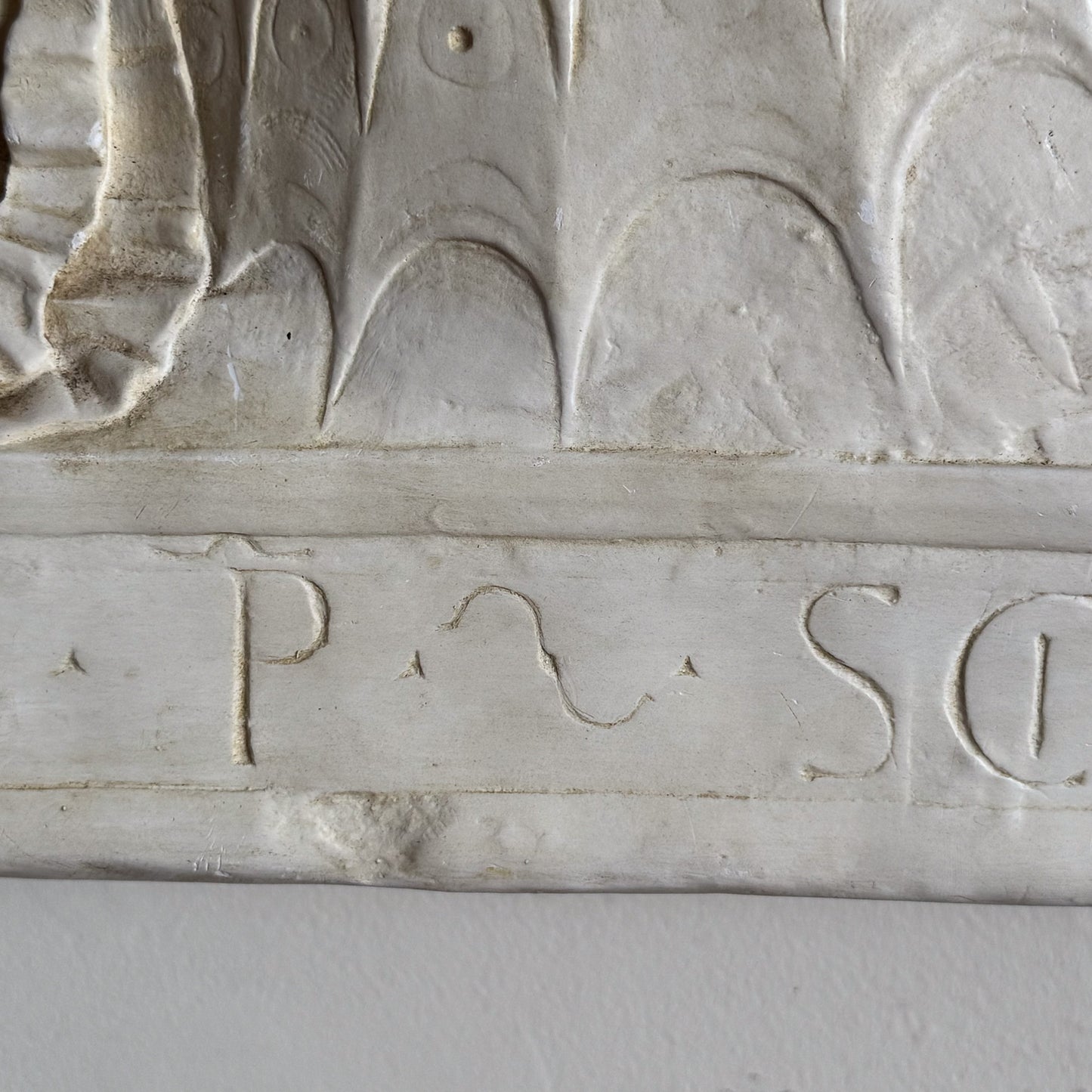 An Early 20th Century Plaster Relief of of Roman General Scipio Africanus after the original by Andrea del Verrocchio circa 1475