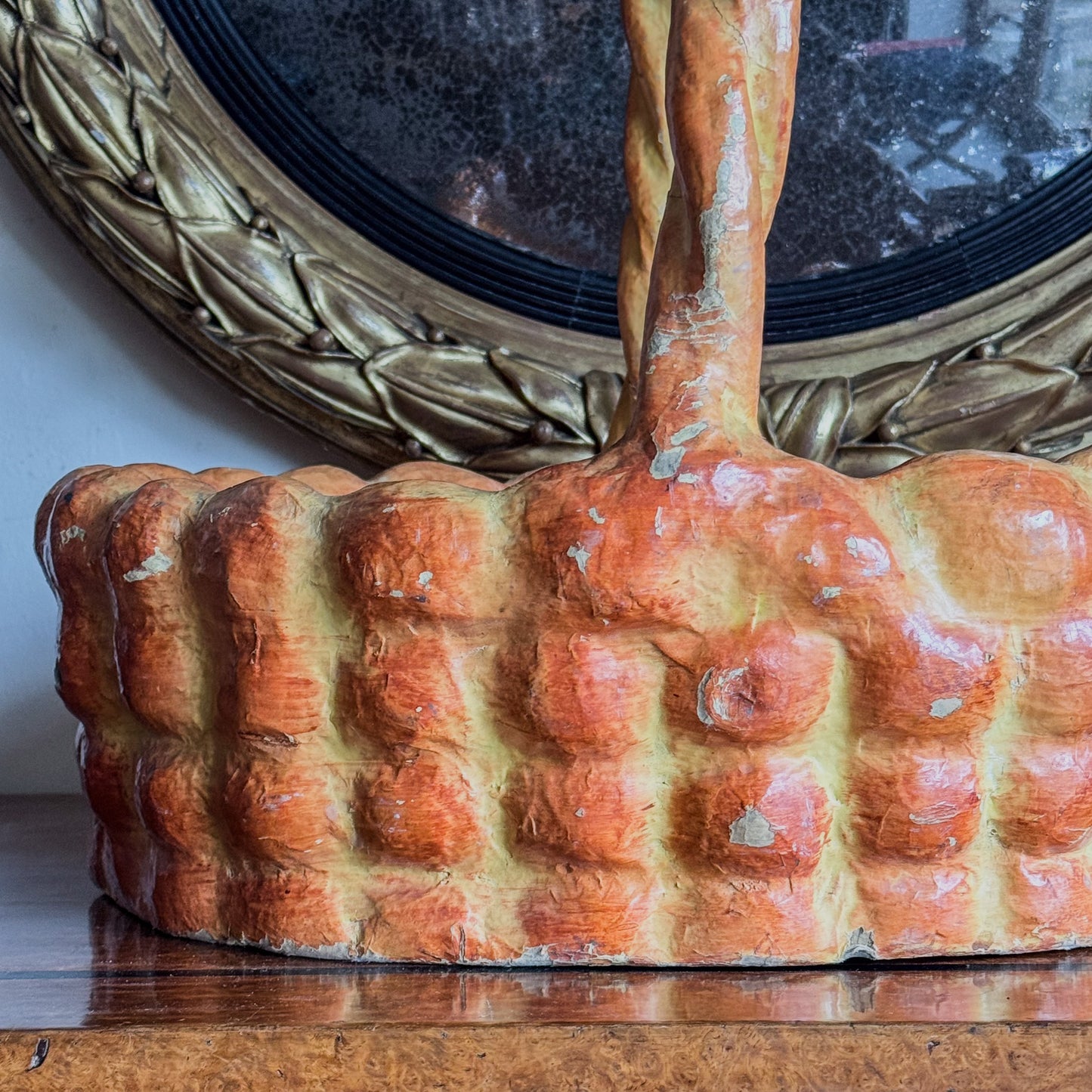 A Large Mid 20th Century Papier Mâché Bread Basket