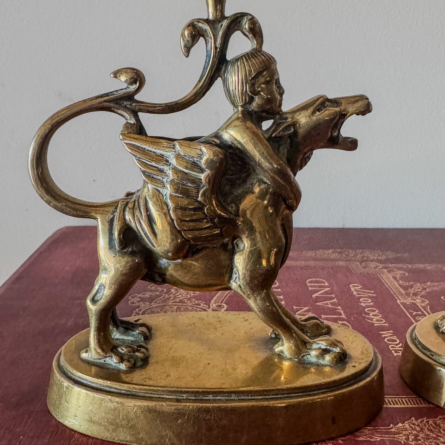 A Pair of Early 19th Century Gilt Bronze Candlesticks