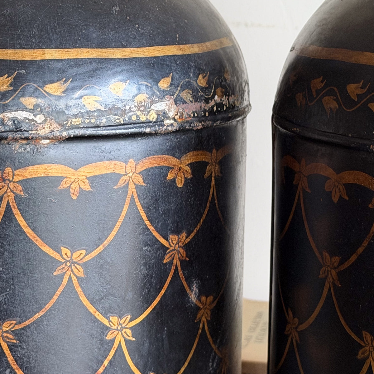 A Pair of Early 20th Century Tea Canisters