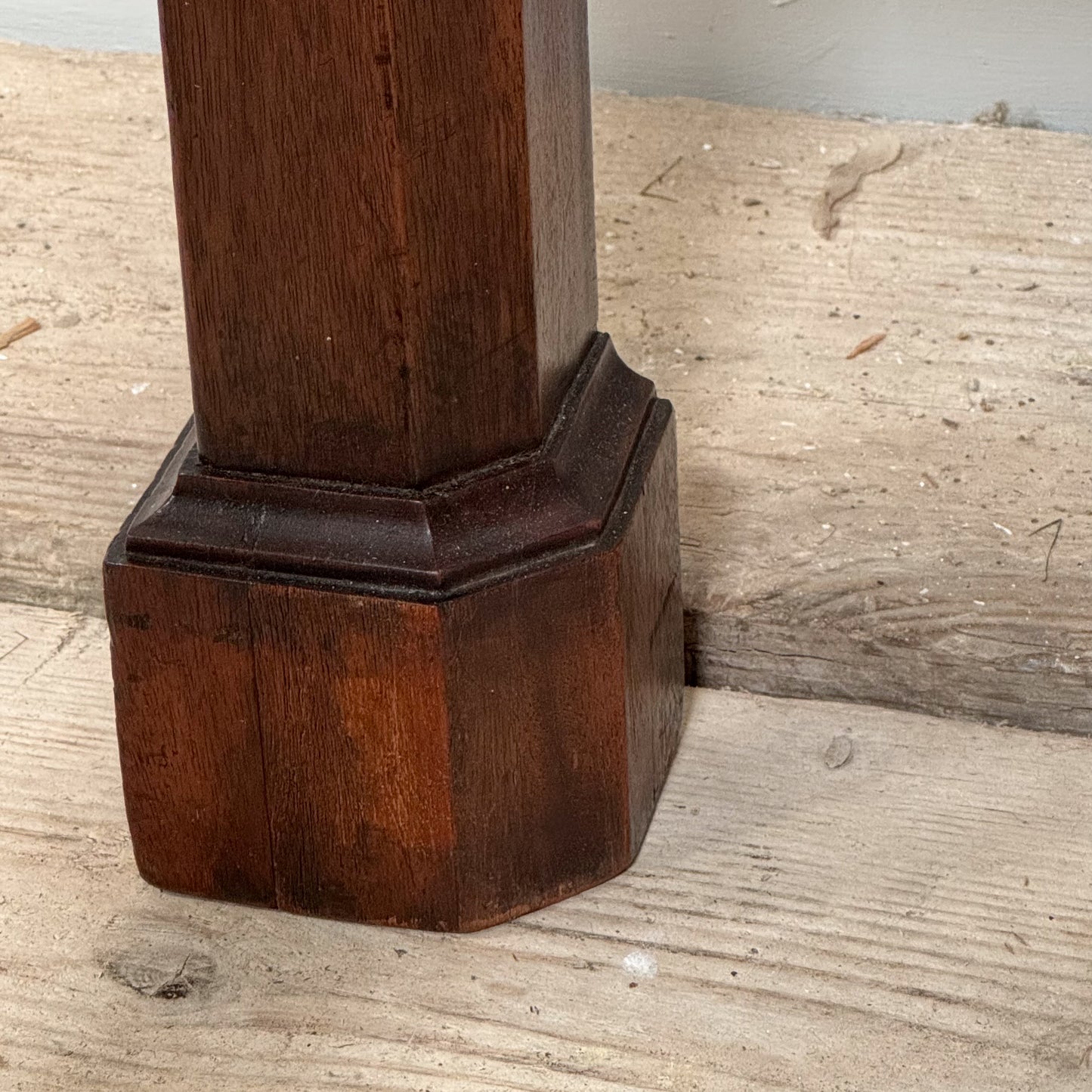 A Chippendale Period Mahogany Side Table with Marble Top