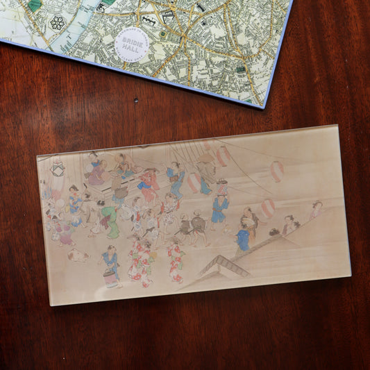 6" x 12" Scenes Of The Four Seasons In Kyoto Decoupage Tray
