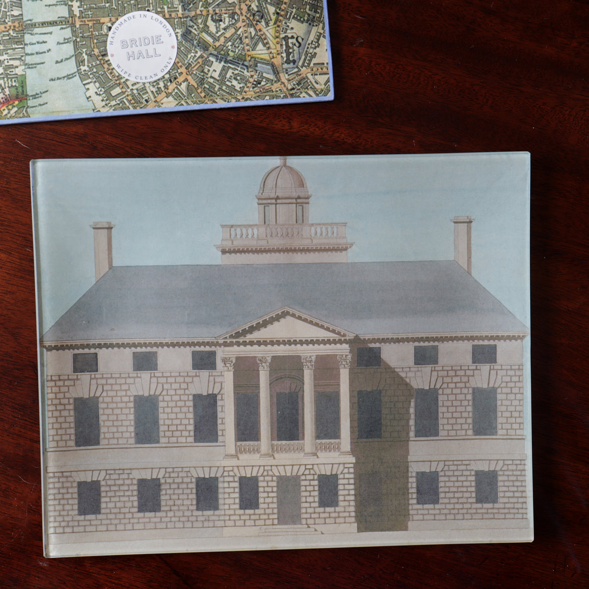 8" x 10" Architectural Drawing Decoupage Tray