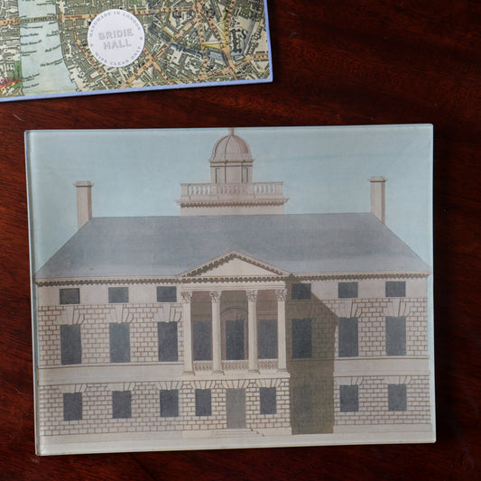 8" x 10" Architectural Drawing Decoupage Tray