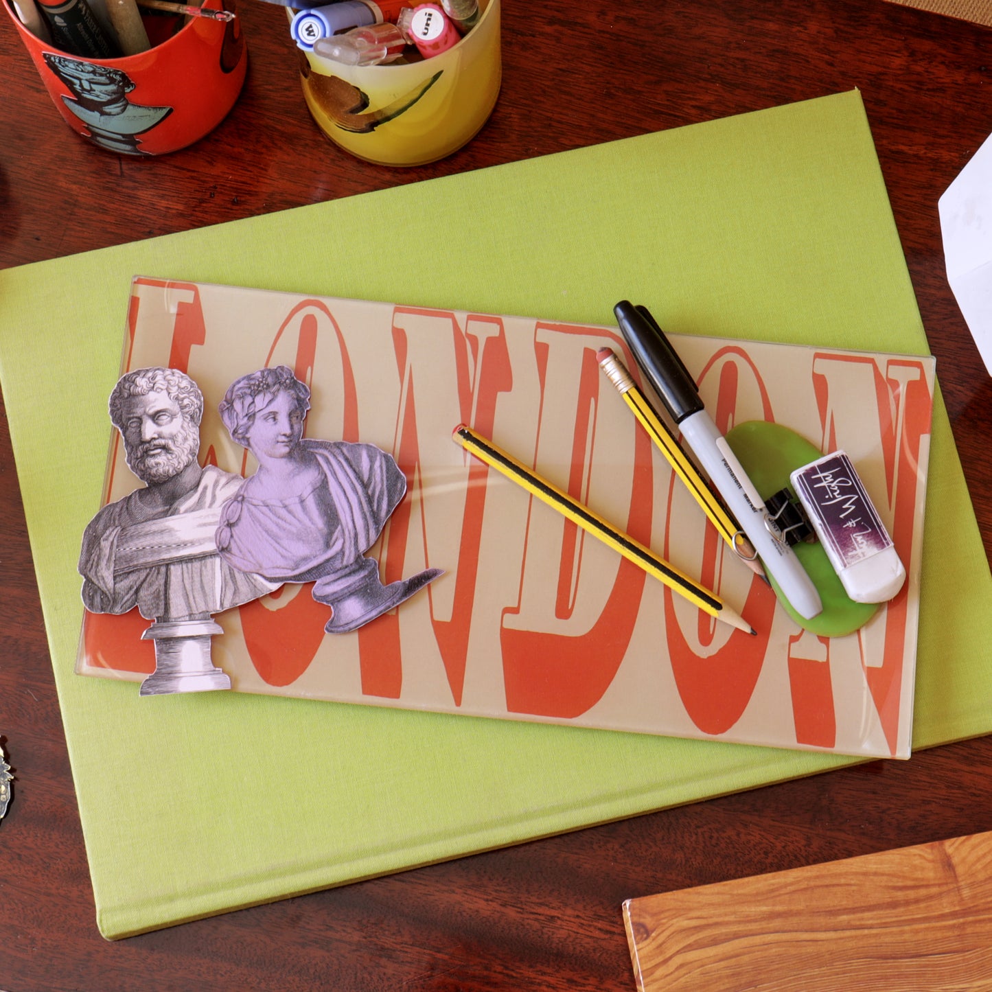 6" x 12" London Decoupage Tray