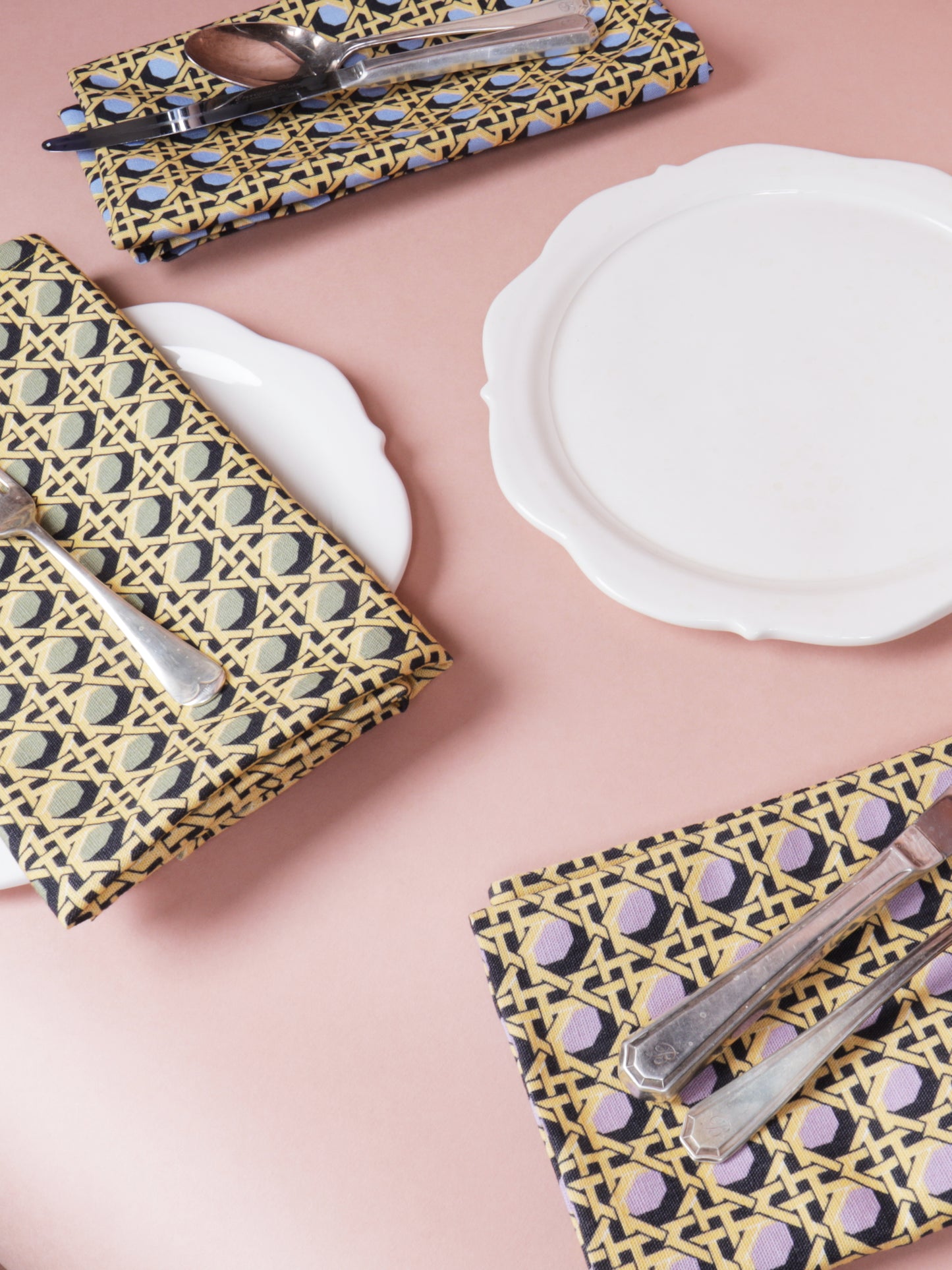 Regency Caning Napkin - Khaki