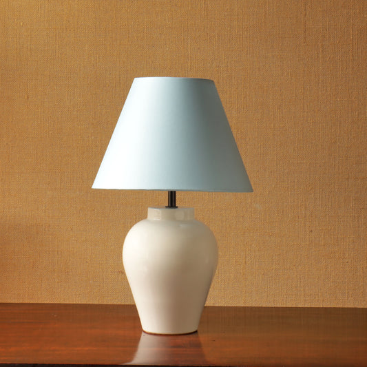 P&H Creamware High Shouldered Lamp