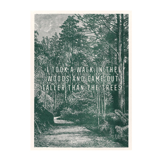Walk in the Wood Risograph Print. A3.