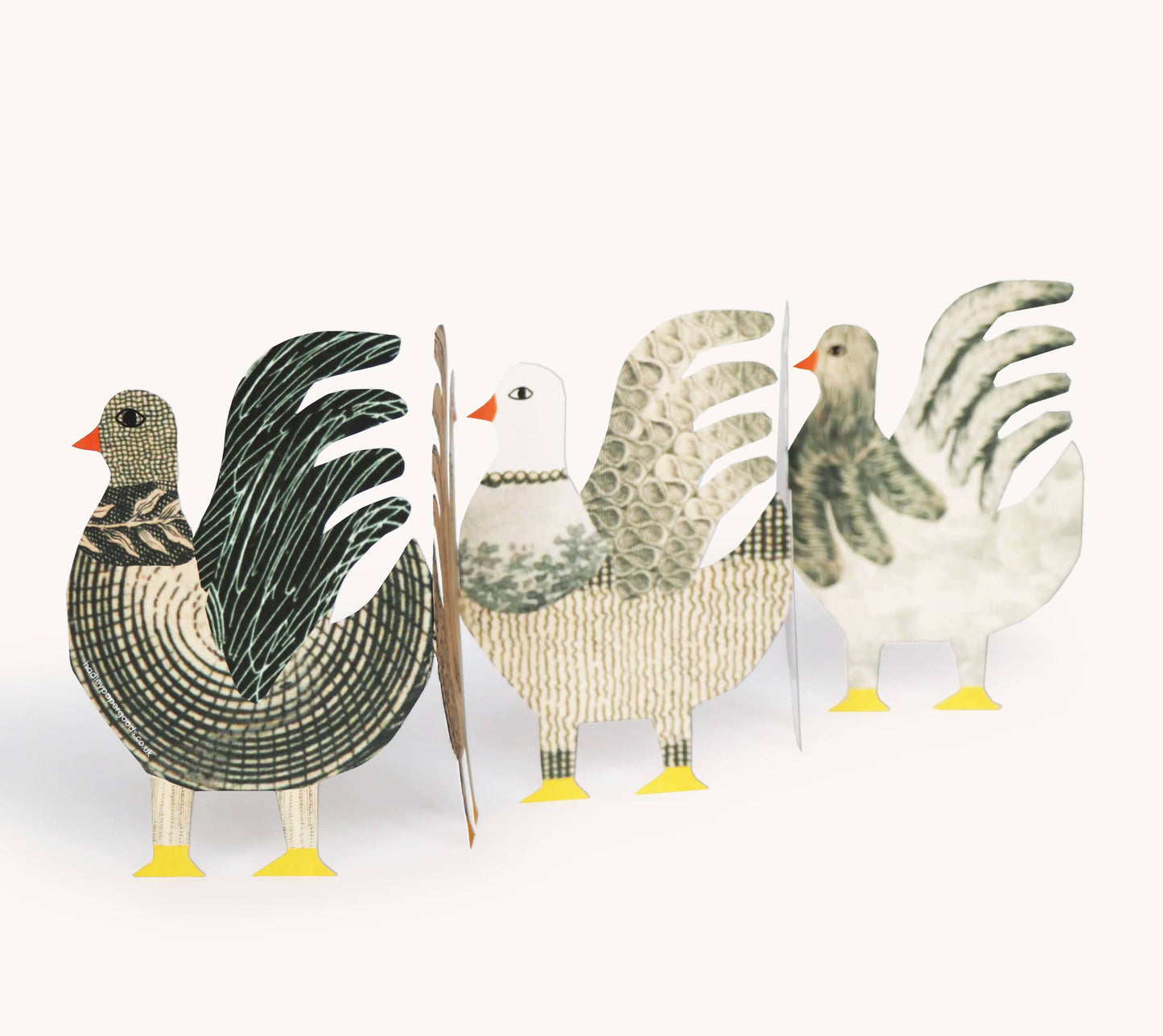 Chickens Concertina Card