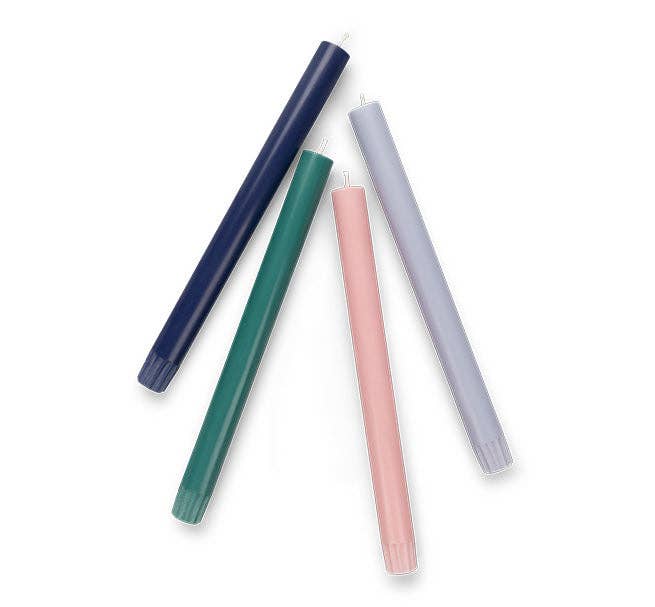 Midnight Blue Dinner Candles - Pack of 6