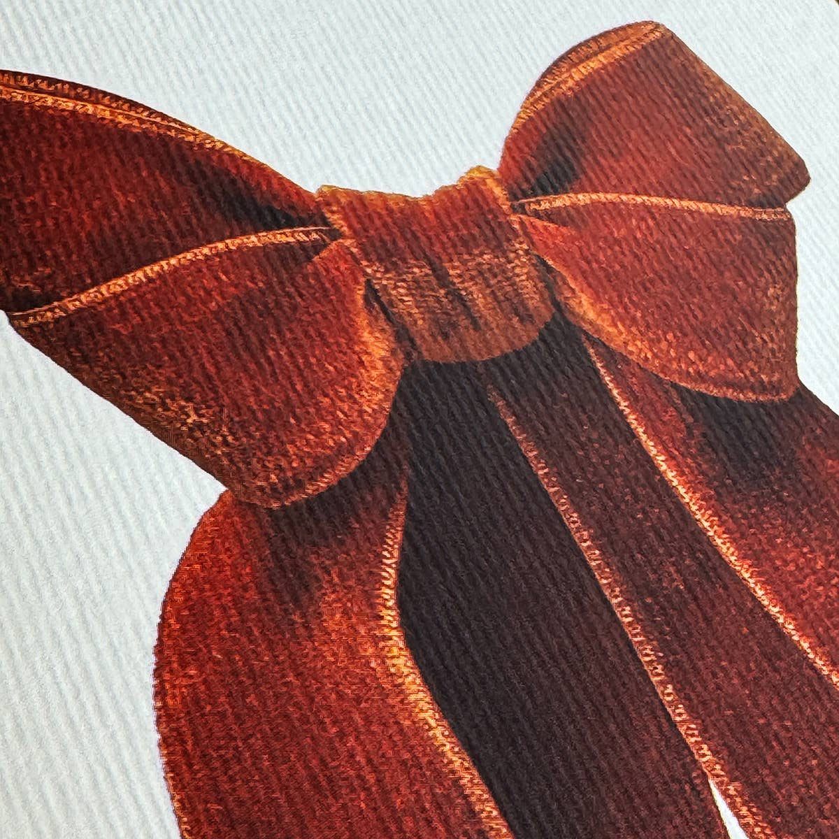Velvet Bow Greeting Card