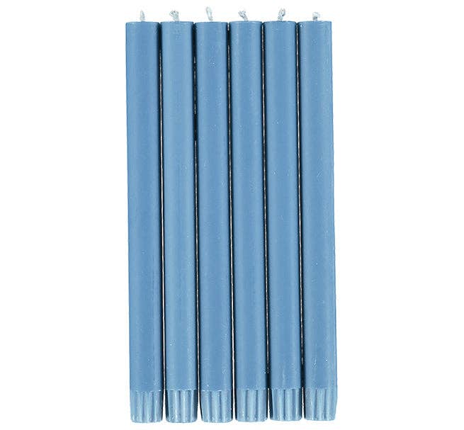 Medici Blue Dinner Candles - Pack of 6