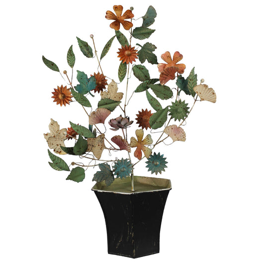 Decorative Pot Plant - 'Dahlias'