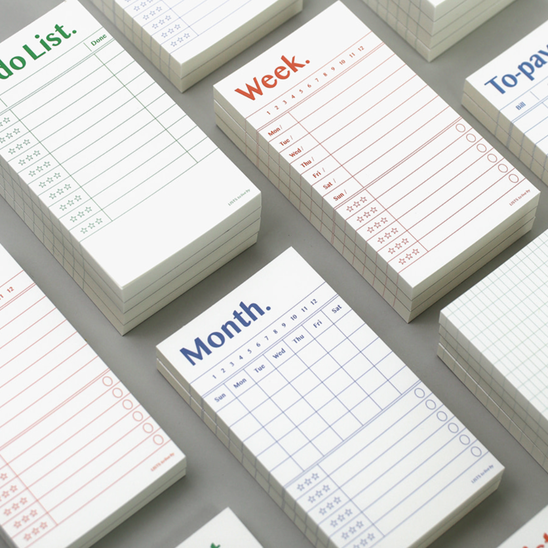 Paperian Lists To Live by 'Monthly' Memo Pad