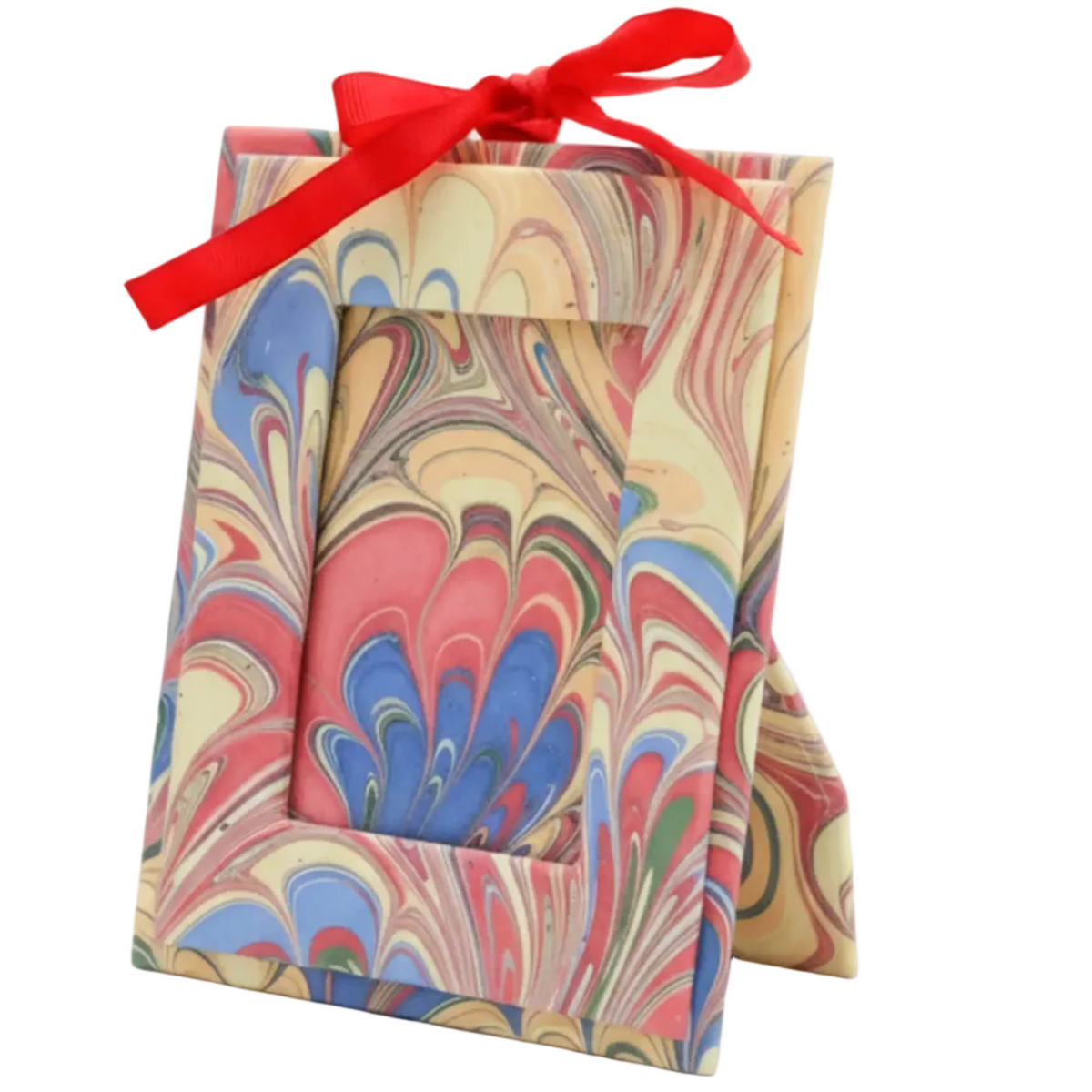Mini Hand-Marbled Picture Frame - Multicolor