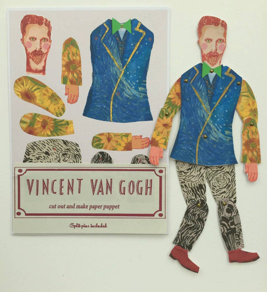 Cut & Make Paper Puppet - Artist Series - Vincent Van Gogh