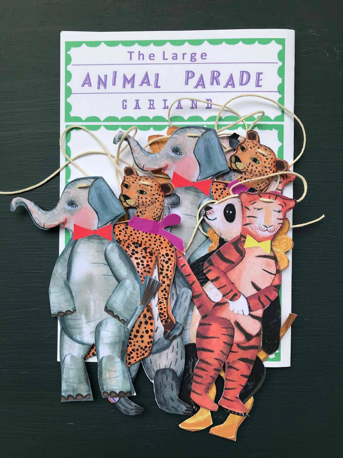 Large Paper Animal Parade Garland